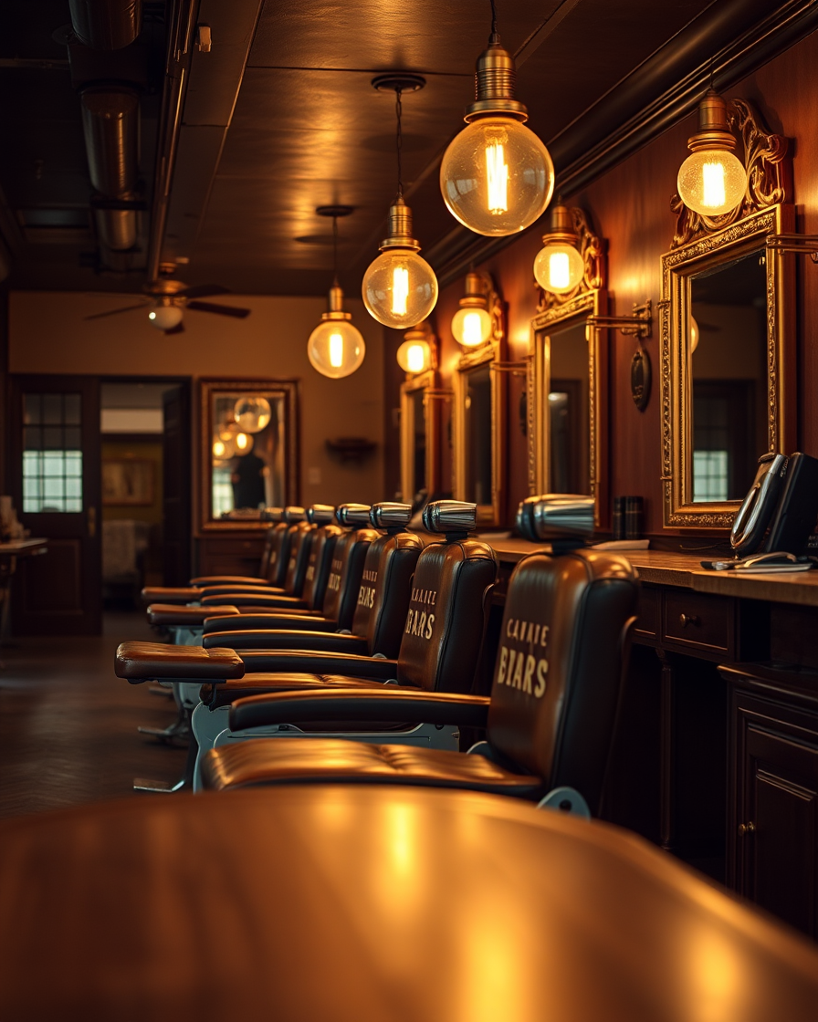 Classic American barbershop interior — shops for sale on the marketplace